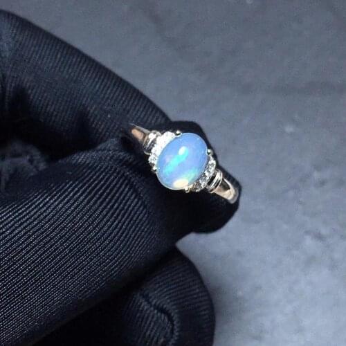 The Best GiftFor your girl Friend Opal Ring Wedding Engagement Rings for Women 925 sterling silver Ring