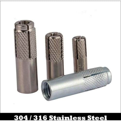 M6 M8 M10 M12 M16 304 316 Stainless Steel Anchor Internal Expansion Sleeve Bolt Expanding Implosion Gecko Level Burst Screw Pipe