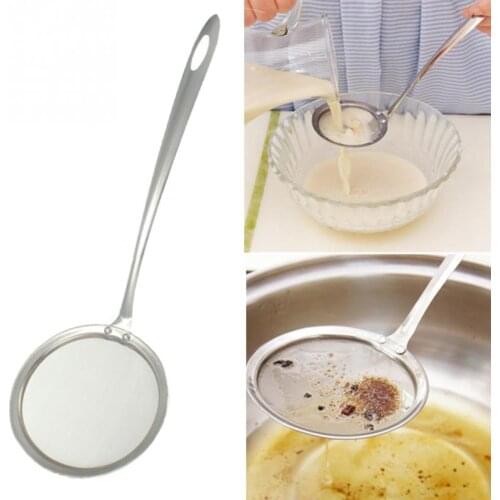 Oil Strainer Stainless Steel Fine Mesh Wire Oil Strainer Flour Colander Sieve Sifter Kitchen Cooking Tool