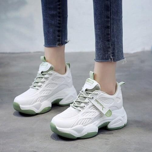 Chunky Sneakers Women Shoes 2021 Fashion Height Breathable Platform Sneakers Women Casual Ladies Sport Shoes Zapatillas Mujer