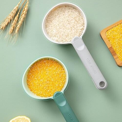 Kitchen Household Multifunctional Durable Rice Spoon Digging Flour Milk Oatmeal Cup Measuring Simple Large Capacity Noodle Spoon