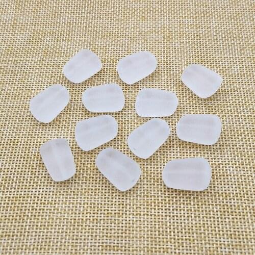 New arrival! 19x13mm Trapezoid frosted clear Acrylic Beads for Earrings accessories parts,hand Made Jewelry Earring DIY