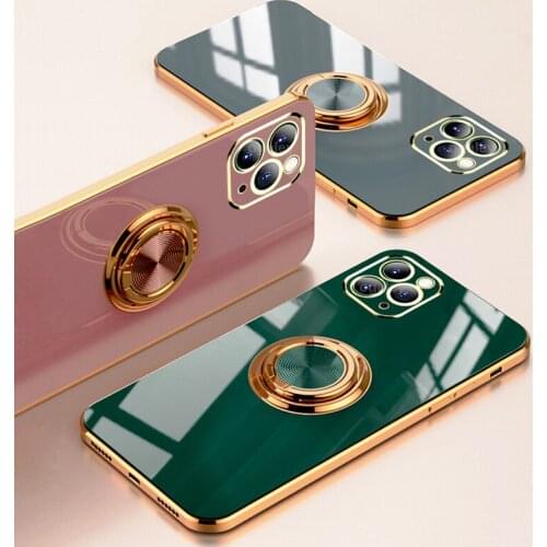 Original Silicone Cover For iPhone 12 12 Pro Max 11 Pro Max Case For iPhone 12 mini Luxury Plating Phone Case For iphone11 Cover