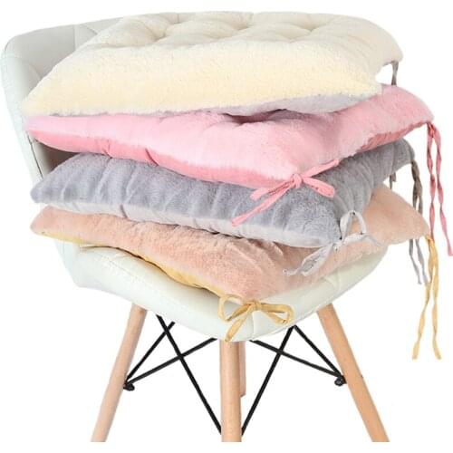 Faux Rabbit Fur Sofa Cushion Super Soft Throw Pillow For Home Sofa Seat Chair Pad Seat Cushion Home Cushion Inner Filling Cotton