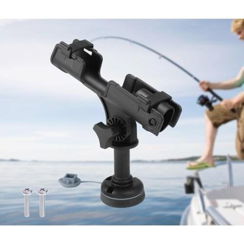 360 Degree Adjsutable Fishing Rod Swivel Boat Fishing Rod Holder Seat Supoort Bracket for Marine Kayak Canoe Yacht Row Boat