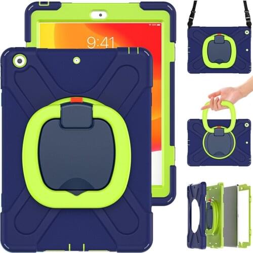 Luxury Silicone Heavy Duty Case For Samsung Galaxy Tab A 10.1 2019 T510/T515 A 8 2019 T290/T295 Armor Hard Rotating Tablet Case