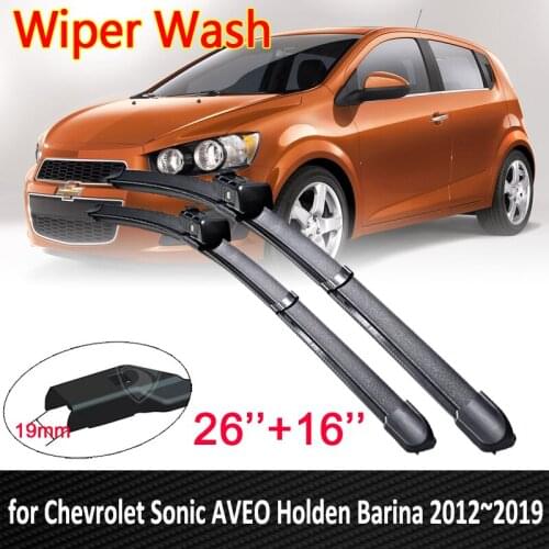 Car Wiper Blades for Chevrolet Sonic AVEO Holden Barina 2012~2019 T300 RS Front Window Windshield Windscreen Car Accessories