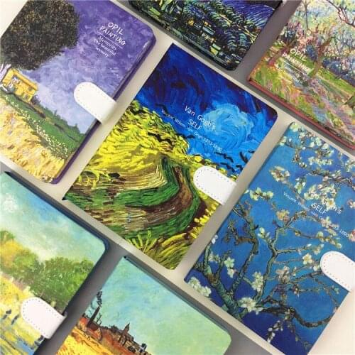 Hard Cover Notebook 32K Magnetic Ruled Vincent Color Van Gogh Journal