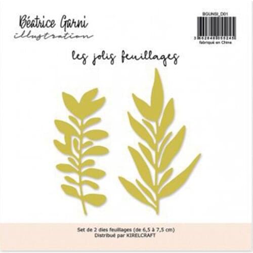 CH 2021 New Arrival Two Leaves Metal Cutting Dies Stencils for Scrapbooking/photo Album stamps Decorative Embossing DIY