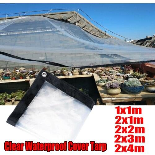 Thicken Transparent Tarpaulin Animal Stall Plant Room Cover Sheet Heavy Duty Waterproof Rainproof Cloth for Garden Greenhouse
