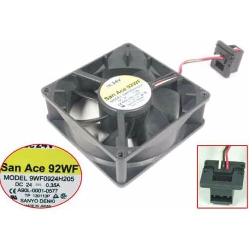 SANYO DENKI 9WF0924H205 DC 24V 0.35A 92x92x32mm Server Cooling Fan