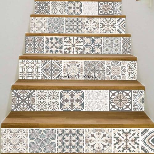 Vinyl Stair Stickers Mural for Stairs Decoration 3D Sticker Decals Autocollant Escalier Hotel Decor PVC Removable Self Adhesive