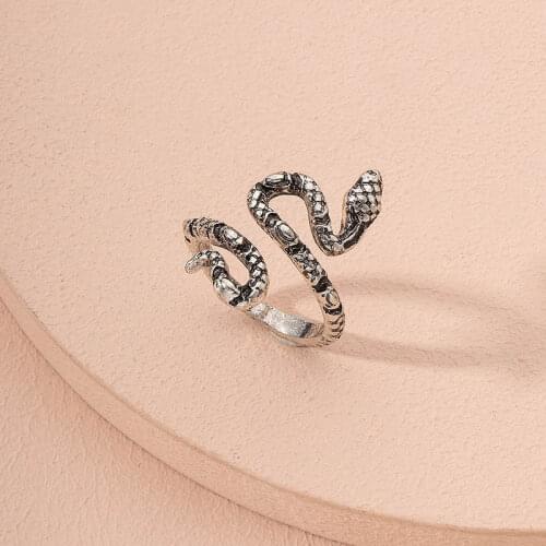 Ins Vintage Snake Geometric Minimalism Minimalist Finger Midi Rings Hip-hop Rock Punk Korean Fashion Party Jewelry Ring