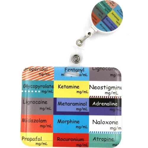 Doctor Nurse Medical Fashion Women Card Holder Lanyard Colorful Retractable Badge Reel Nurse Doctor Student Exhibition ID Card