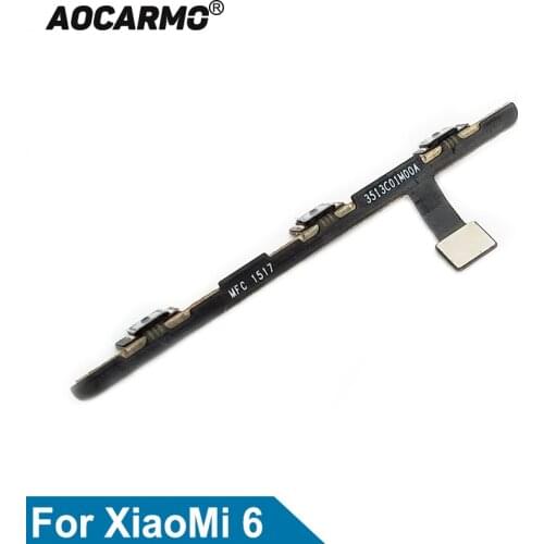 Aocarmo For XiaoMi 6 mi6 Power On/Off Volume Up/Down Button Flex Cable Replacement Part
