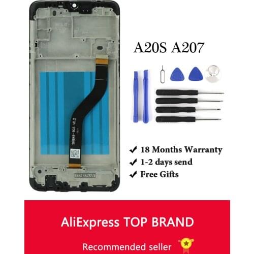 1PCS Super OEM LCD For A20S A207 LCD Display For A20S A207 LCD Screen Touch Digitizer Assembly For A20S A207 LCD