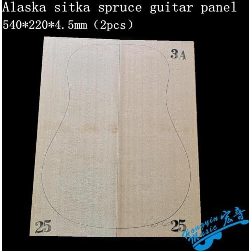 1SET AAA photo selection of sitka spruce guitar veneer guitar panel wool wood shandong hongyin 540*220*4.5mm