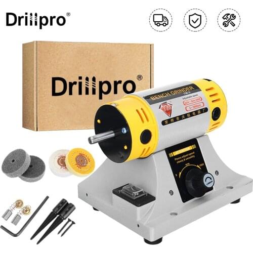 350W Multi-purpose Mini Benchs Grinder Polishing Machine Kit For Jewelry Dental Jewelry Motor Lathe Benchs Grinder Kit Set