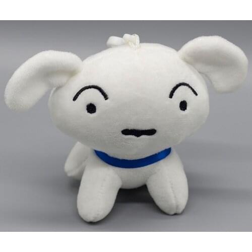 Anime Crayon Shin-chan Koshiro Plush Toy White Dog Puppy Stuffed Doll Baby Kids Children Toys Birthday Gifts for Kid 11cm