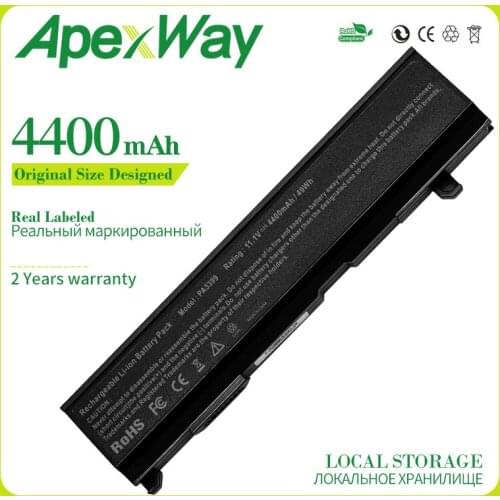 Apexway 4400mAh 10.8V battery for Toshiba PA3399U-1BAS PA3399U-1BRS PA3399U-2BAS PA3399U-2BRS PA3400U-1BAS PA3400U-1BRL PA3400U