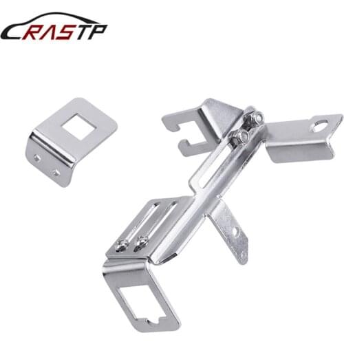 Car Racing Chrome Aluminum Alloy Kickdown Bracket Replacement For Chevy SBC BBC Holley Kick Down Car Accessories RS-HR015
