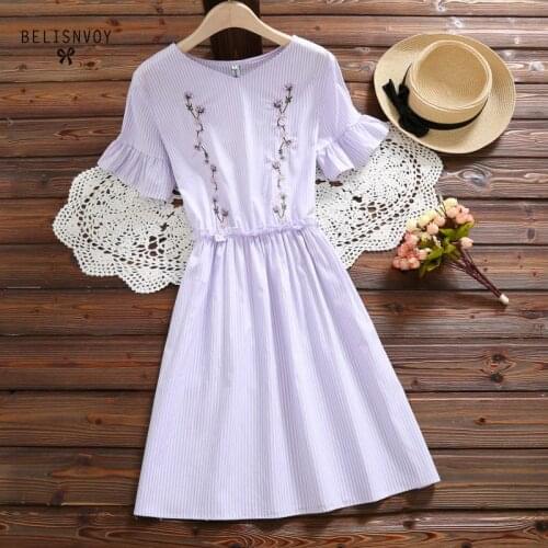 BELISNVOY Flared Summer Dresses