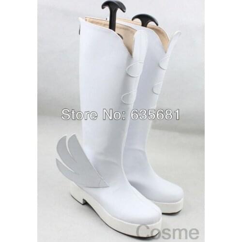 Cos Cosplay KILL la KILL Nonon Jakuzure Cosplay Boots Girl Shoes White with Wings