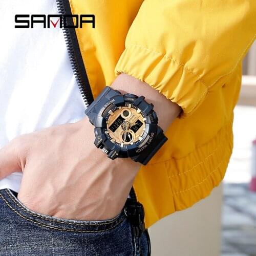 BASID Top Brand Luxury Mens Sports Watch Fashion Casual Waterproof Electronic Digital Stop Wrist Watches Clocks Military Army