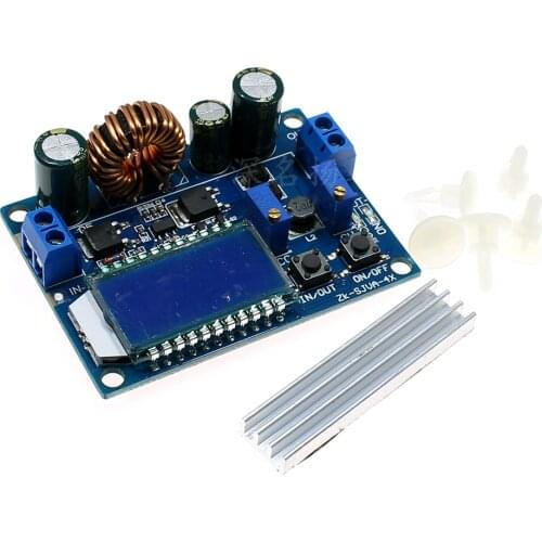 DC-DC automatic lifting and pressure charging indication LCD display voltage current stabilized power supply module