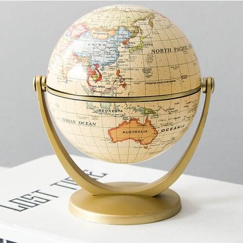 Home Universal Globe Decoration Small Teaching Art Globe English Version Plastic Craft Teaching Desktop Decoration Decoration