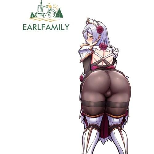 EARLFAMILY 13cm x 5.7cm for Sexy Genshin Impact Car Stickers Vinyl Decal Motorcycle Waterproof Camper Anime Car Assessoires