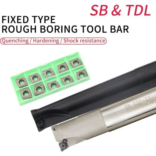 Fixed Rough boring cutter SB TDL 120-280L Single and Double-edged Boring Bar carbide insert CCMT lathe tool milling tool holder