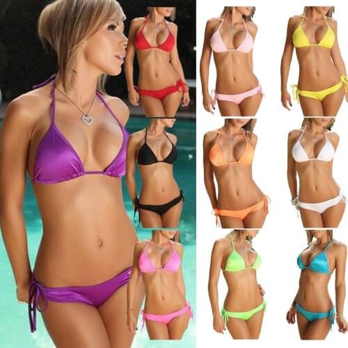 11 Color Candy Classic Bikini Sweet Youth Series Swimsuit Bikini Sexy No Chest Pad No Steel Pad