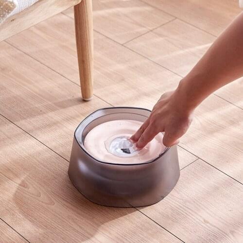 Dog Waterer Cat Drinking Bowl Frosted Pet Bowl with Moisture-proof Mouth Automatic Floating Water Bowl Creative Hexagonal