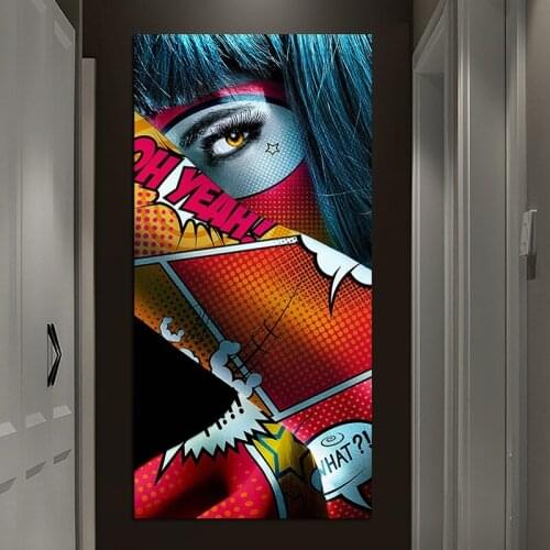 Graffiti Cool Girl Oil Painting By Numbers Paint Kits Oil Painting Number Canvas Pictures Painting Unique Gift for Living Room