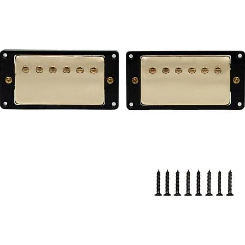 NAOMI SET Electric Guitar Humbucker Pickups 50+52mm Double Coil Pickup Gold for LP N/B