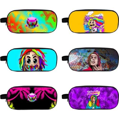 Children Gooba 6ix9ine 3D Print Pencil case Pen box for Boys Girls Students School Supplie Large Capacity Bag Women Cosmetic bag