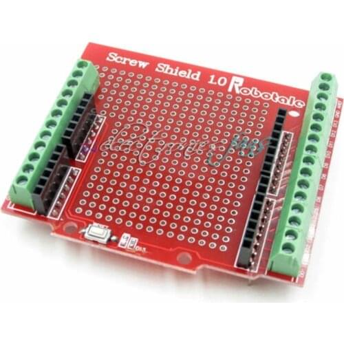 Proto Screw Shield Open Source Reset Button D13 LED expansion board for arduino shield