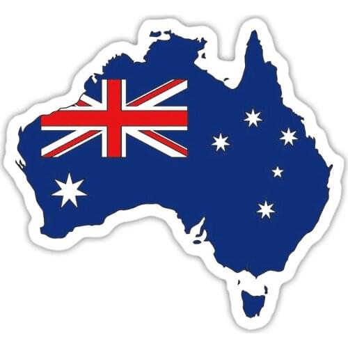 A0506# 13cm/17cm Removable Decal Australia Flag Car Sticker Waterproof Accessories on Bumper Rear Window Laptop
