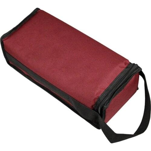 Wine Storage Bag Comfortable Handle Protable Two-compartment Insulation Thermostat Two-bottle Cold-proof For Picnics Outdoor
