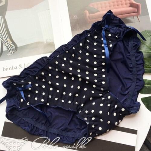 Womens Ice Silk Print Panties Sexy Net Yarn Female Underpants Ladies Ultra-thin Lingerie Low Waist Briefs Soft Girls Underwear