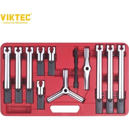 Viktec 12pc Universal Puller Set 12 piece Universal Car Repair Tools Auto Puller Set Two Arms Pulley Remover Tool