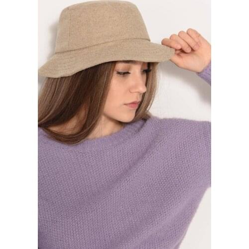 Womens Black Cachet Bucket Hats