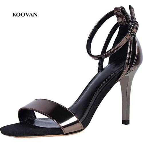 Koovan Womens Roma Sandals 2018 New Fashion Style Elegant Simplicity High-heeled Sexy Nightclub Sandals Summer Shoes For Women