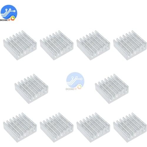 10pcs 14x14x6mm High Quality Heat Sink Aluminum for Chip VGA RAM LED IC Electronic Radiator LED Power Memory DIY