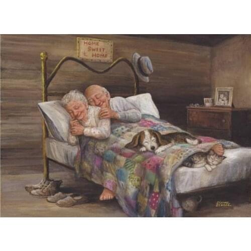 1000 Pieces Jigsaw Puzzles Assembling picture Old Couple puzzles toys for adults children kids games educational games Toys