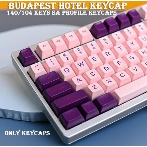 140/104 Key SA Profile Personalized Keycap Ball Cap Purple Pink Keycaps For Cherry MX Switch Mechanical Keyboard