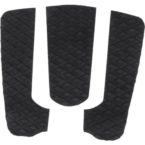 3Pcs Premium EVA Surfboard Traction Pad, Skimboard Shortboard Surf Traction Pad Deck Grip Tail Pads Accessories