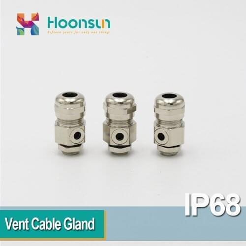5 PCS M18 Metal Vent Cable Gland 5-10mm Cable IP68