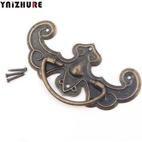 50Pcs Antique Bronze Tone Pattern Drawer Cabinet Desk Door Pull Handle Knob,Bat Handle,Furniture Hardware